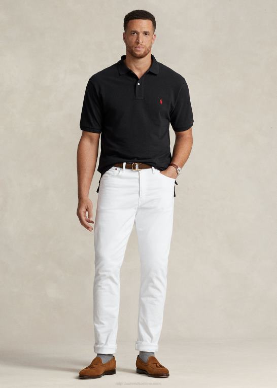 sort/rød Mænd Ralph Lauren den ikoniske mesh poloshirt Z426B1816