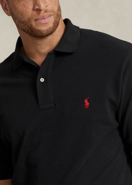 sort/rød Mænd Ralph Lauren den ikoniske mesh poloshirt Z426B1816