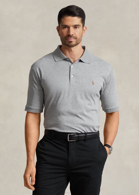 stållyng Mænd Ralph Lauren blød poloshirt i bomuld Z426B1533