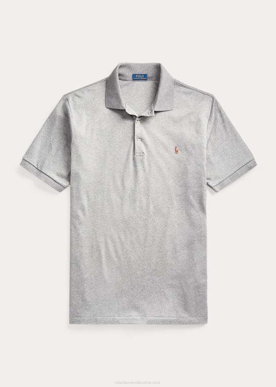 stållyng Mænd Ralph Lauren blød poloshirt i bomuld Z426B1533