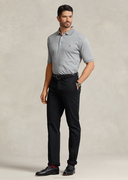 stållyng Mænd Ralph Lauren blød poloshirt i bomuld Z426B1533