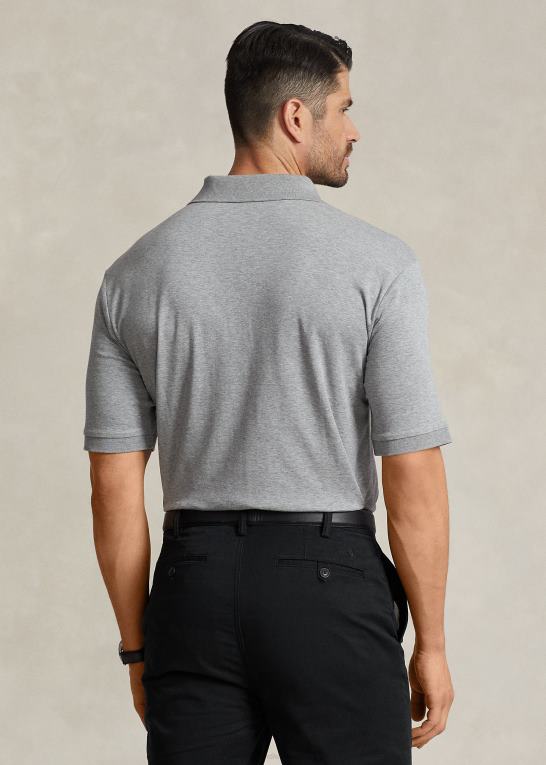 stållyng Mænd Ralph Lauren blød poloshirt i bomuld Z426B1533