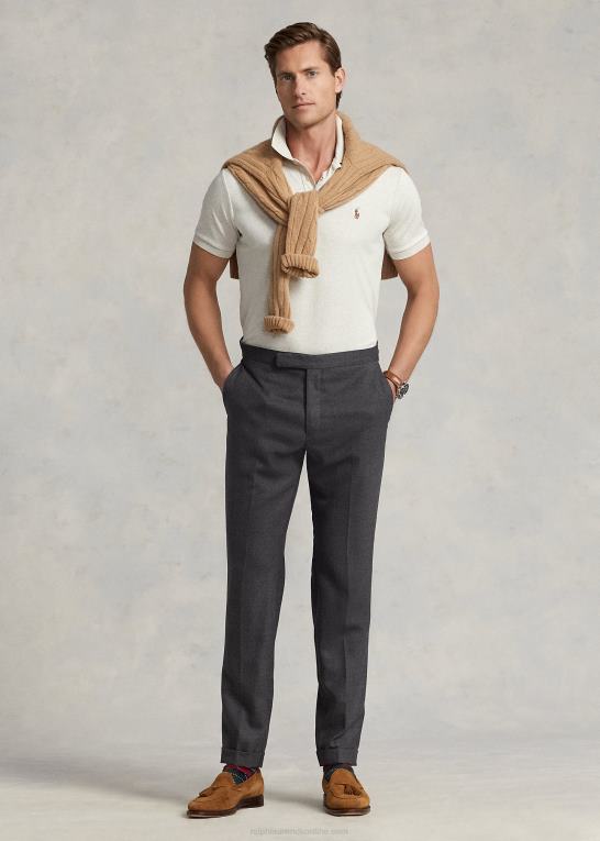 statslyng Mænd Ralph Lauren blød bomulds poloshirt - alle passer Z426B192