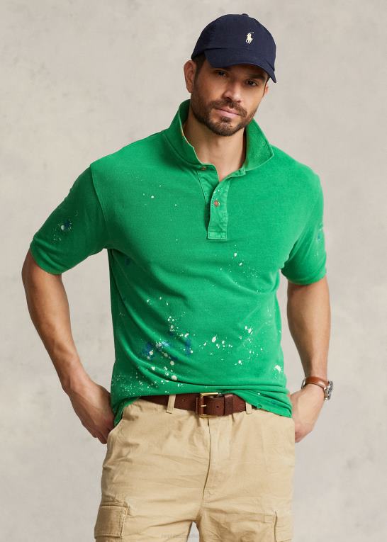 stilk Mænd Ralph Lauren distressed mesh poloshirt Z426B1390