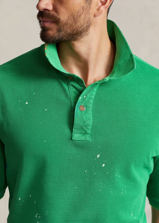 stilk Mænd Ralph Lauren distressed mesh poloshirt Z426B1390