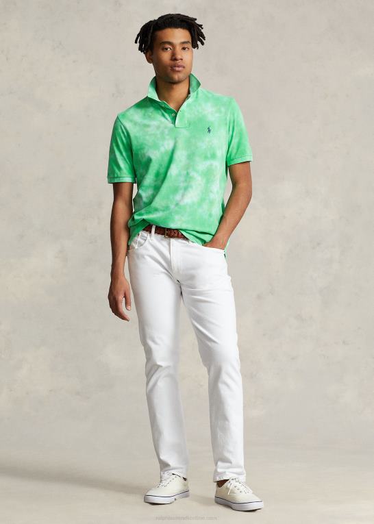 stilk bindefarve Mænd Ralph Lauren klassisk pasform tie-dye mesh poloshirt Z426B569