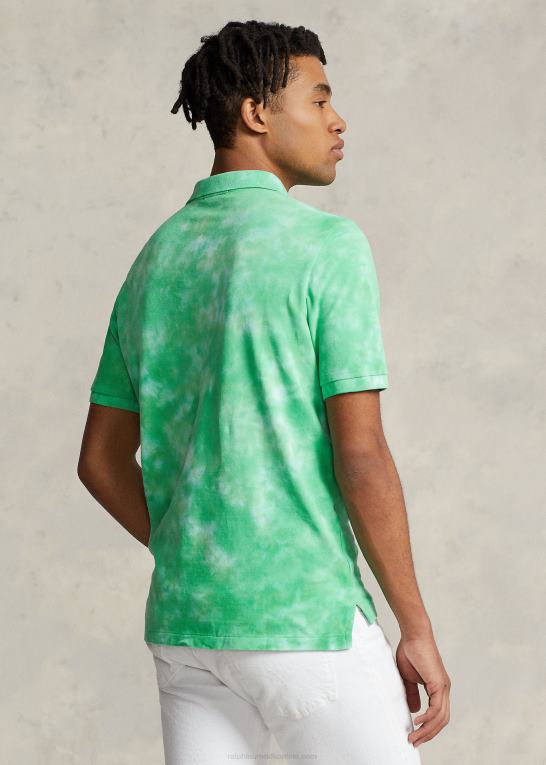 stilk bindefarve Mænd Ralph Lauren klassisk pasform tie-dye mesh poloshirt Z426B569