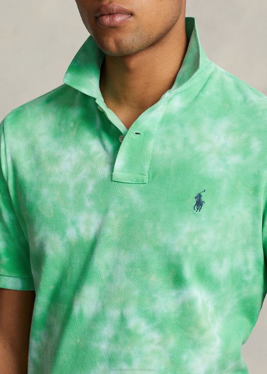 stilk bindefarve Mænd Ralph Lauren klassisk pasform tie-dye mesh poloshirt Z426B569