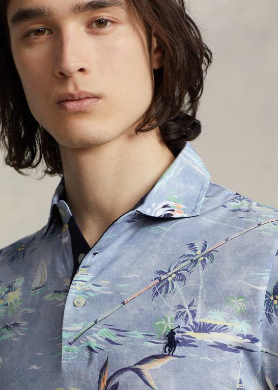 strand marlin Mænd Ralph Lauren brugerdefineret slim fit performance poloshirt Z426B612