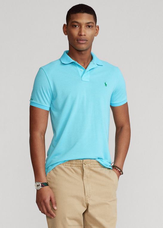 turkis nova Mænd Ralph Lauren jordpoloen Z426B8577