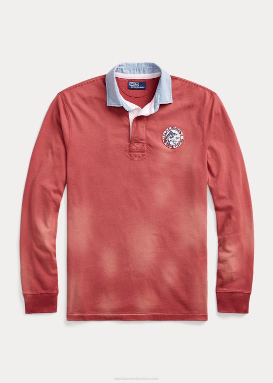 chili peber Mænd Ralph Lauren klassisk pasform jersey rugby skjorte Z426B1172