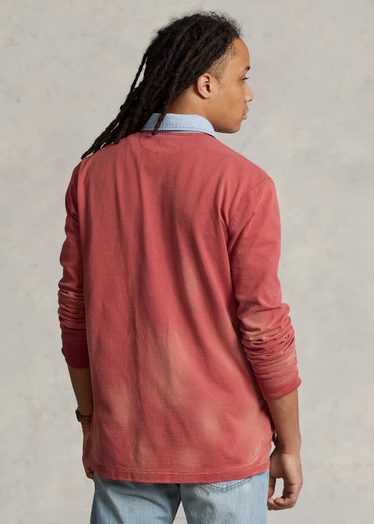 chili peber Mænd Ralph Lauren klassisk pasform jersey rugby skjorte Z426B1172