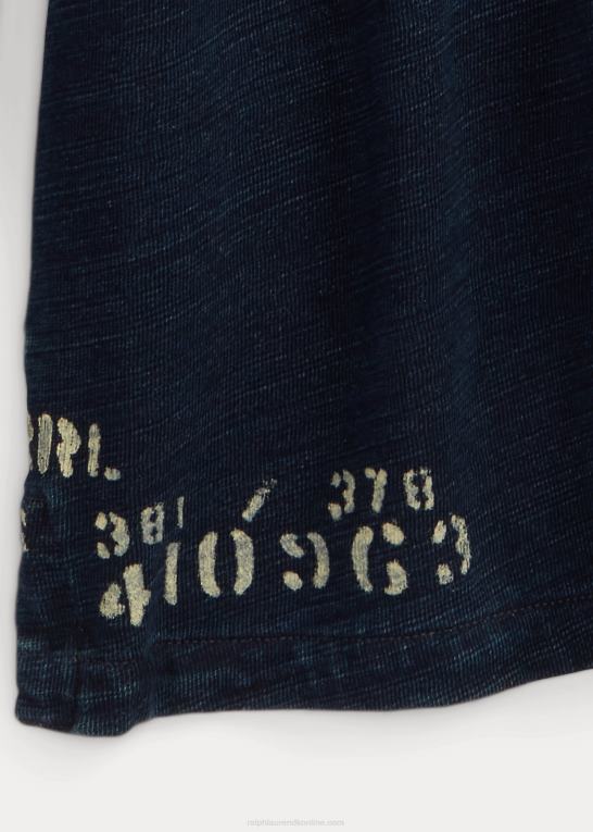 indigo Mænd Ralph Lauren fransk frotté rugbytrøje Z426B1778