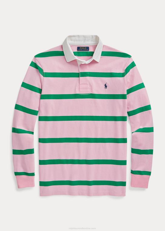 karmel pink/optisk grøn Mænd Ralph Lauren den ikoniske rugbytrøje Z426B690
