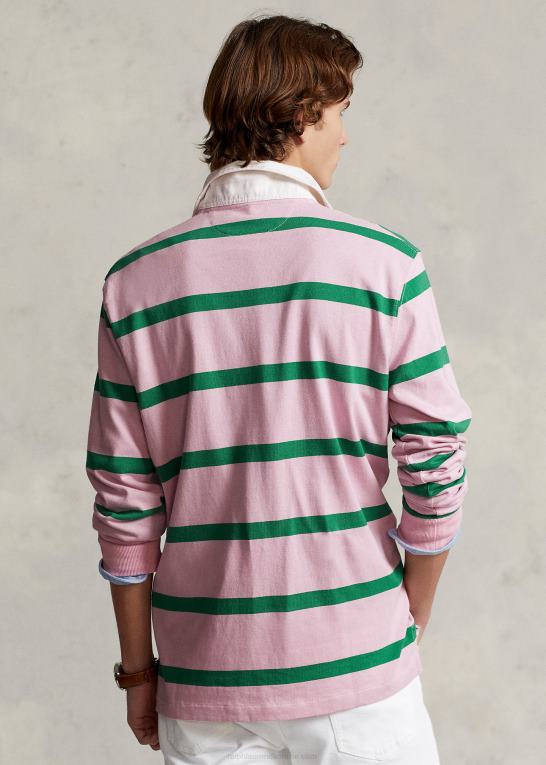karmel pink/optisk grøn Mænd Ralph Lauren den ikoniske rugbytrøje Z426B690