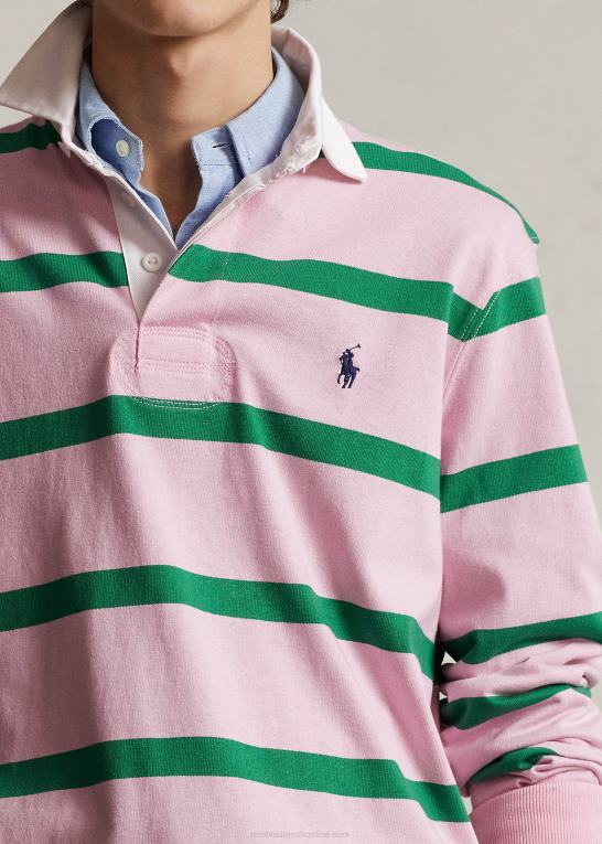 karmel pink/optisk grøn Mænd Ralph Lauren den ikoniske rugbytrøje Z426B690