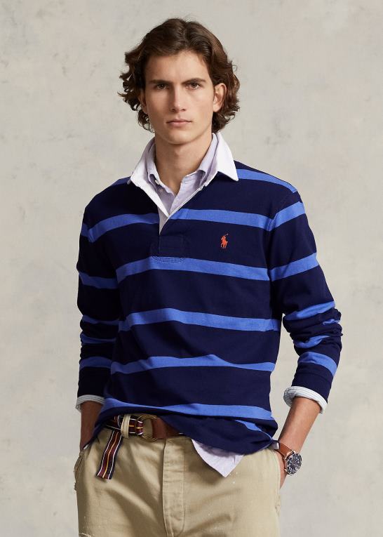 newport navy/blå Mænd Ralph Lauren den ikoniske rugbytrøje Z426B689
