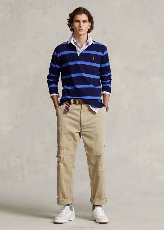 newport navy/blå Mænd Ralph Lauren den ikoniske rugbytrøje Z426B689
