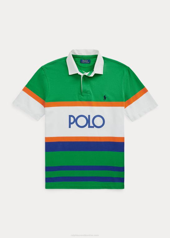 stamme multi Mænd Ralph Lauren klassisk pasform logojersey rugbyskjorte Z426B856