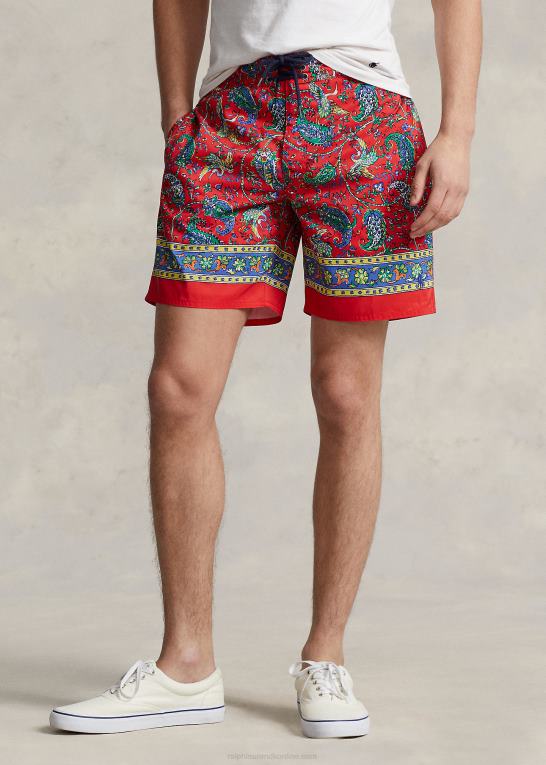 Mænd Ralph Lauren 7,25-tommer palmeø-badebukser Z426B784