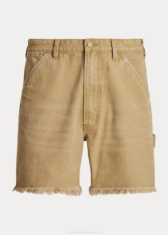 and brun Mænd Ralph Lauren 6-tommer canvas shorts med afslappet pasform Z426B8469