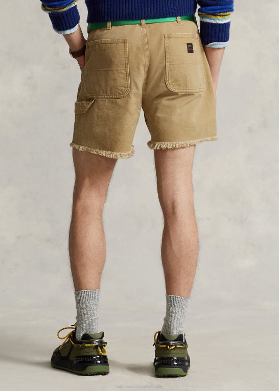 and brun Mænd Ralph Lauren 6-tommer canvas shorts med afslappet pasform Z426B8469