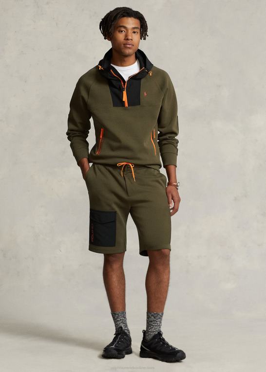 baldakin oliven Mænd Ralph Lauren 9-tommer vandafvisende cargo short Z426B8461