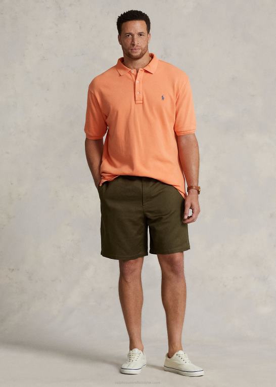 baldakin oliven Mænd Ralph Lauren polo prepster linned-blanding kort Z426B1644