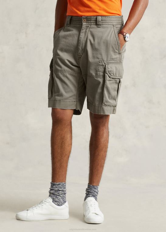 bjerggrøn Mænd Ralph Lauren 10,5-tommer klassisk pasform twill cargo short Z426B254