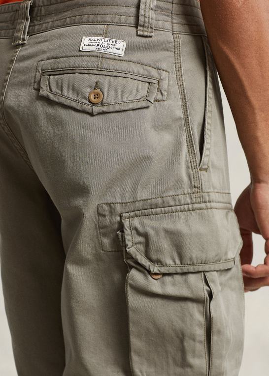 bjerggrøn Mænd Ralph Lauren 10,5-tommer klassisk pasform twill cargo short Z426B254