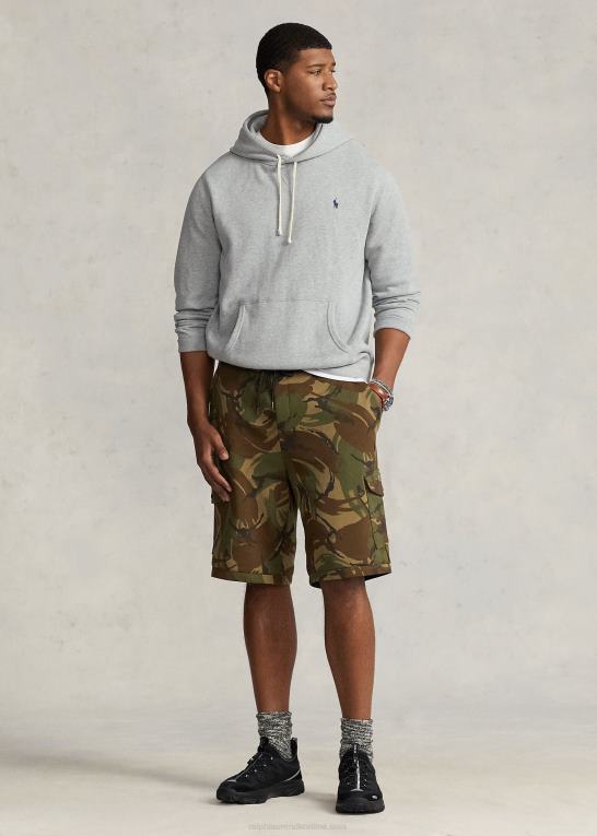 britisk elmwood camo Mænd Ralph Lauren dobbeltstrikket cargo short Z426B1896