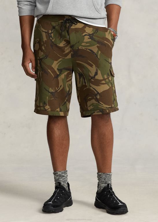 britisk elmwood camo Mænd Ralph Lauren dobbeltstrikket cargo short Z426B1896