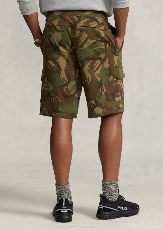 britisk elmwood camo Mænd Ralph Lauren dobbeltstrikket cargo short Z426B1896