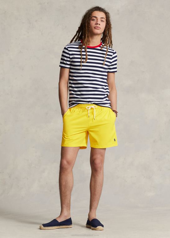 citronknus Mænd Ralph Lauren 5,75-tommer klassisk badebukser til rejsende Z426B300