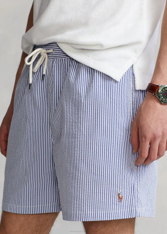 cruise royal seersucker Mænd Ralph Lauren 5,75-tommer klassisk badebukser til rejsende Z426B591