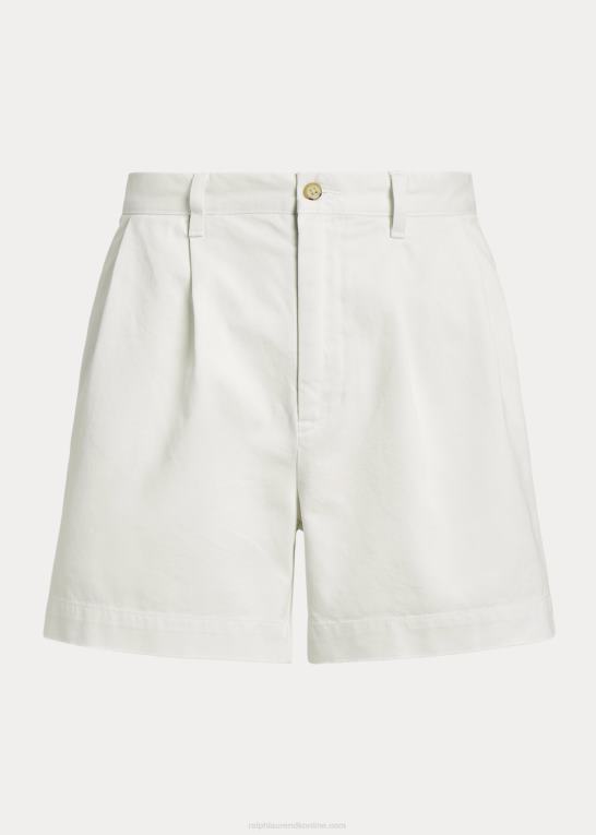 dækvask hvid Mænd Ralph Lauren cormac 5-tommer afslappet pasform plisseret kort Z426B8447