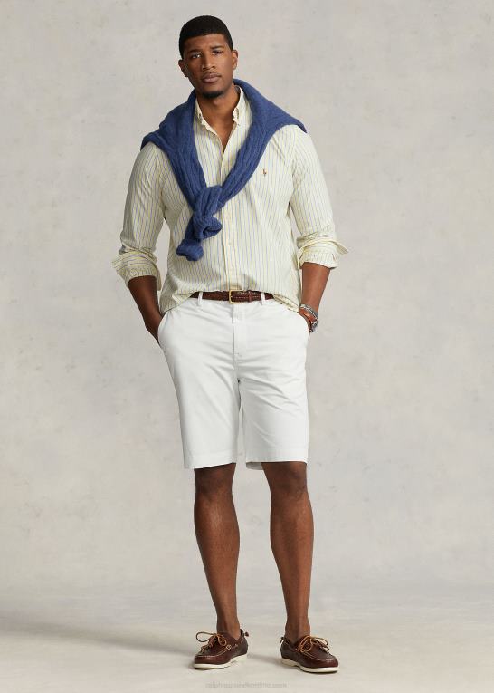 dækvask hvid Mænd Ralph Lauren stræk klassisk fit chino short Z426B1867
