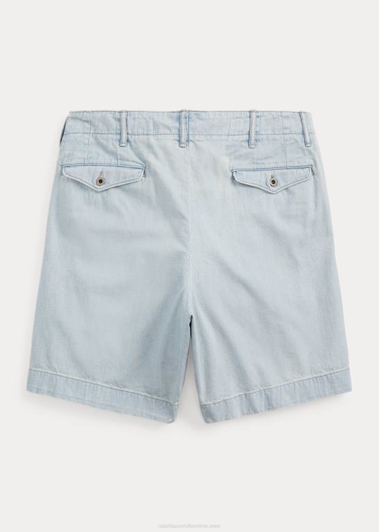 falmet babyblå Mænd Ralph Lauren indigo chino officershorts Z426B1704
