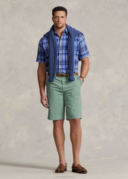 falmet mynte Mænd Ralph Lauren chino short i klassisk pasform Z426B1563