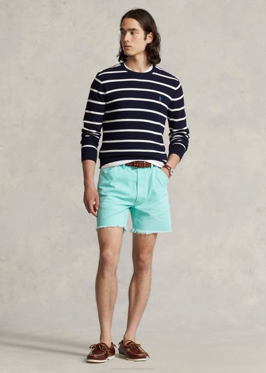 ferie blå Mænd Ralph Lauren 6-tommer canvas shorts med afslappet pasform Z426B8470