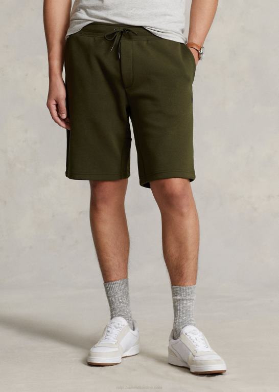 firma oliven Mænd Ralph Lauren dobbeltstrikket kort Z426B8407