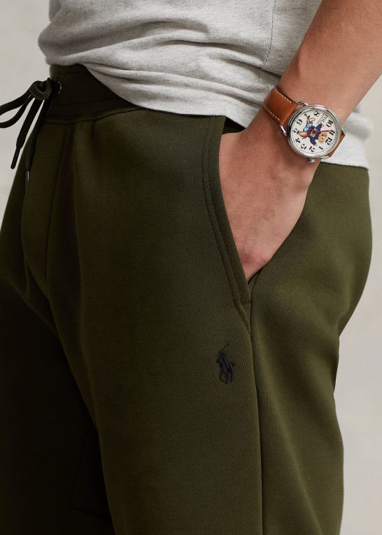 firma oliven Mænd Ralph Lauren dobbeltstrikket kort Z426B8407