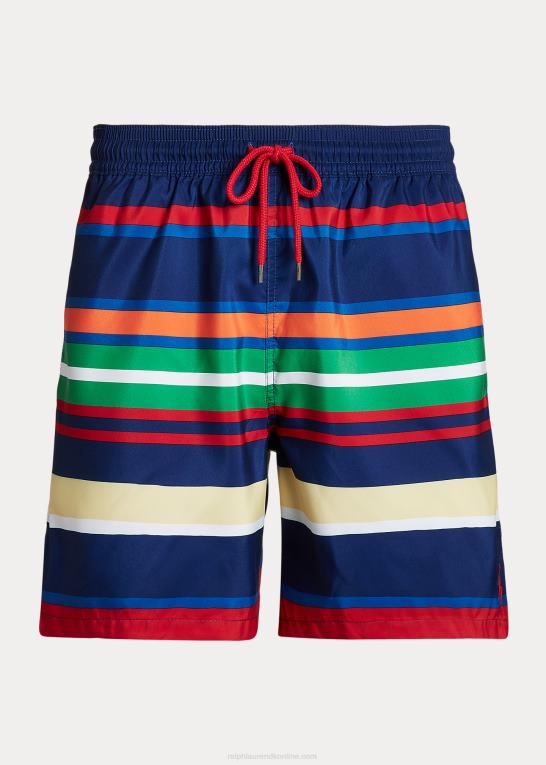 flådens topstribe Mænd Ralph Lauren 5,75-tommer klassisk badebukser til rejsende Z426B445