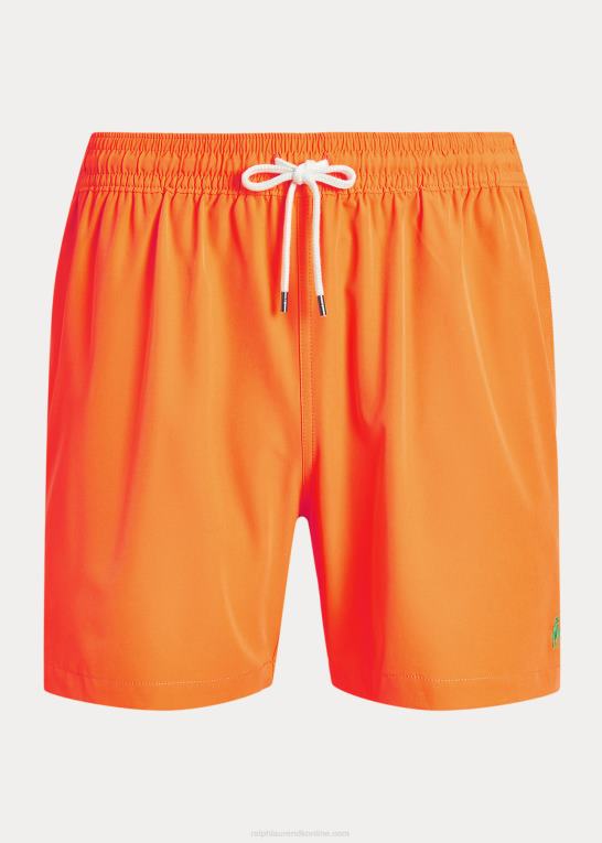 flammende racing orange Mænd Ralph Lauren 5,75-tommer klassisk badebukser til rejsende Z426B297