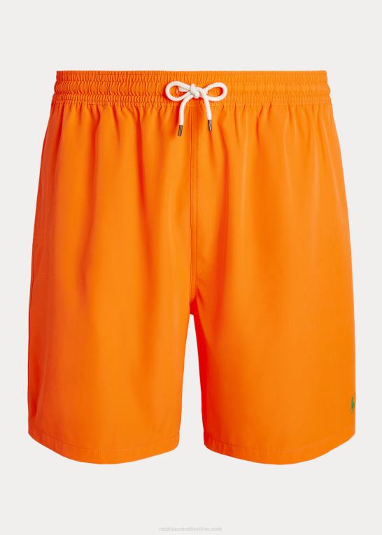 flammende racing orange Mænd Ralph Lauren rejsende badebukser Z426B1487