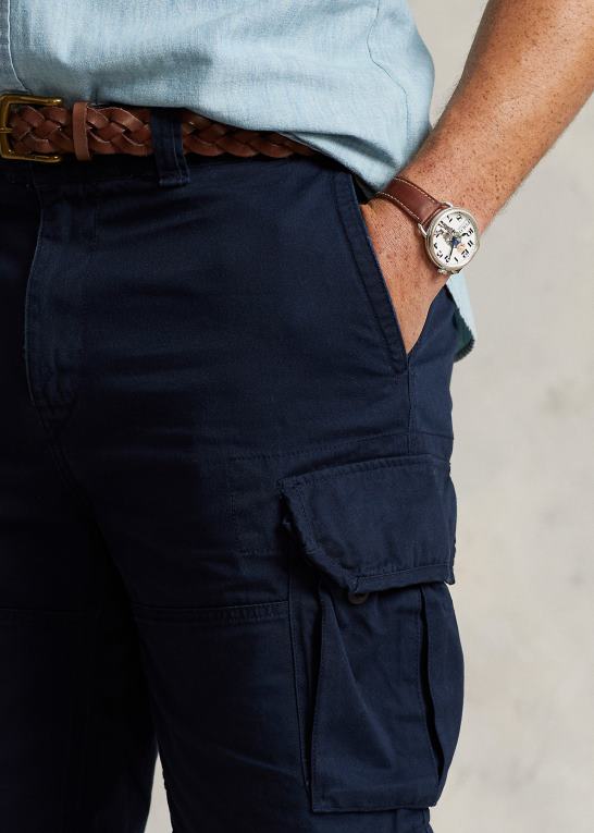 flyverflåde Mænd Ralph Lauren klassisk pasform twill cargo short Z426B1405
