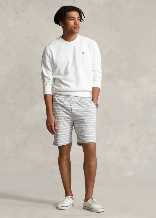 forårslyng/hvid Mænd Ralph Lauren 8-tommer stribet jerseykort Z426B1194