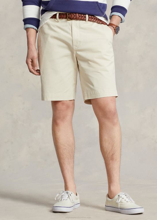 fuld fløde Mænd Ralph Lauren 9-tommer stræk chino short med klassisk pasform Z426B498