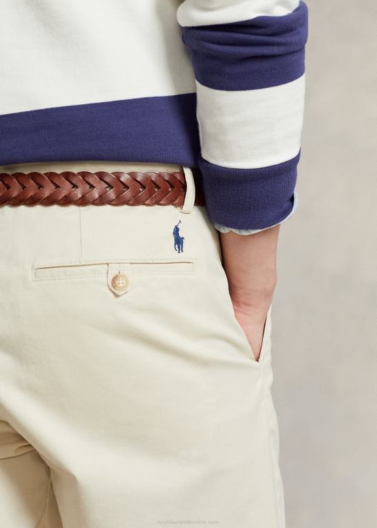 fuld fløde Mænd Ralph Lauren 9-tommer stræk chino short med klassisk pasform Z426B498
