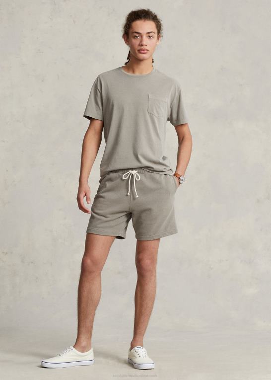 grå tåge Mænd Ralph Lauren 6-tommer beklædningsfarvet fleece short Z426B692